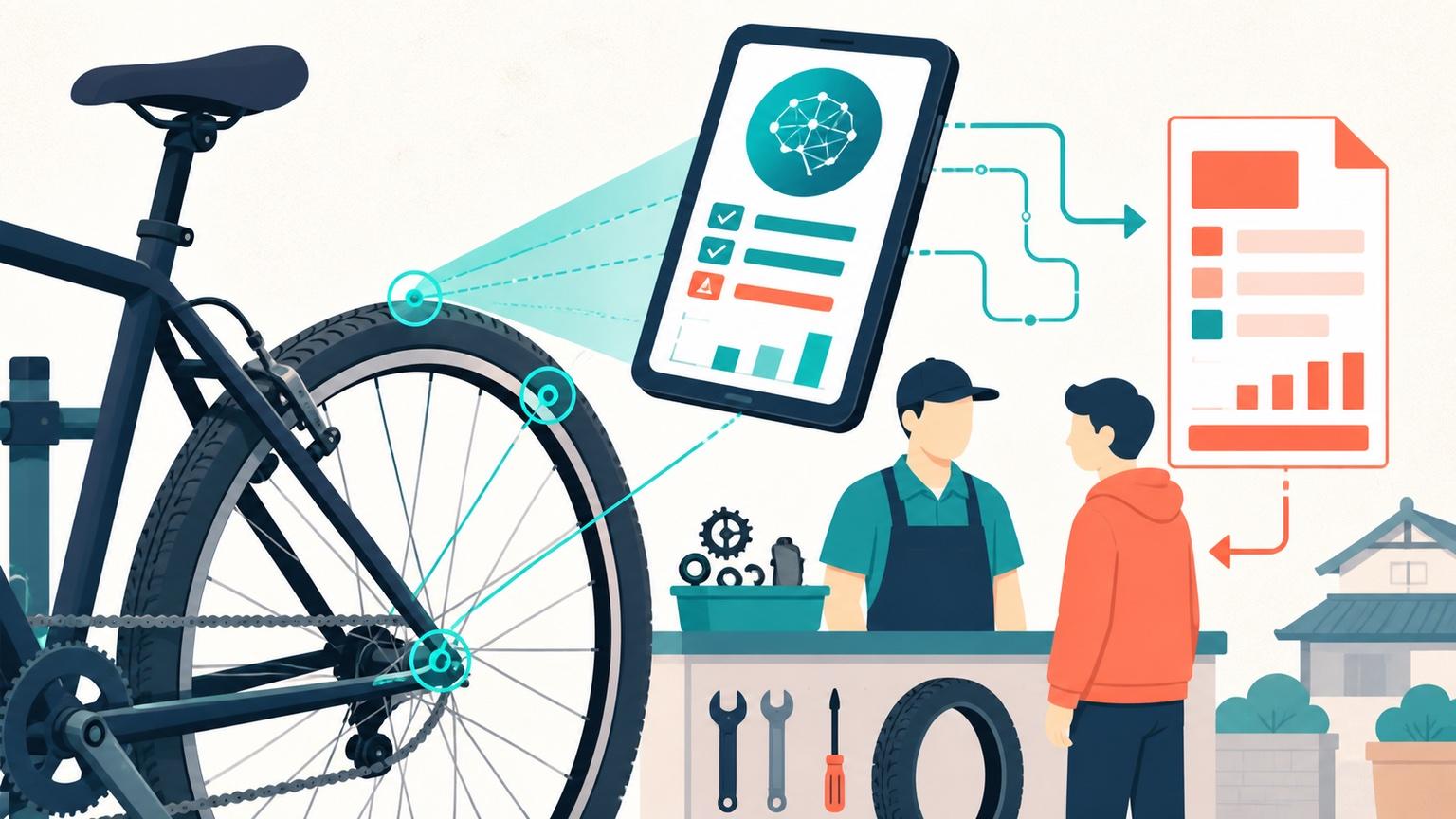 自転車修理店がAI診断で見積もりを即答する導入ガイド｜費用と成約率アップ 2026