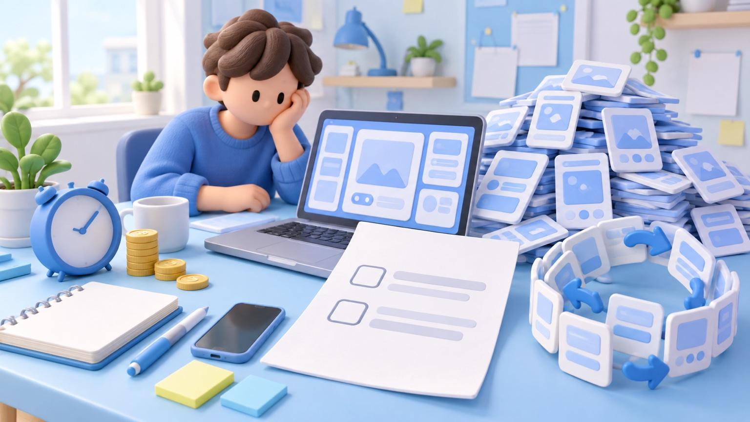 UIデザインの単価が低い依頼は画面数と修正上限が書いていない